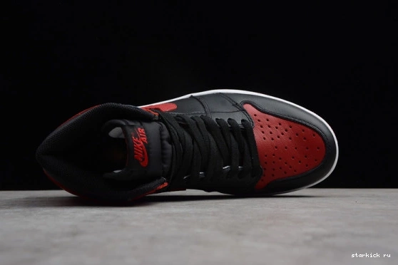 Black Air Retro Jordan High 555088-001 Bred 1 Banned 555088-001  OG Red 0130